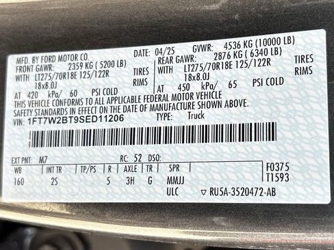 Used 2025 Ford F250 XLT w/ FX4 Off-Road Package AWD/4WD image 31