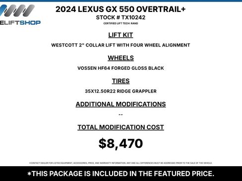 Used 2024 Lexus GX 550 AWD/4WD image 1