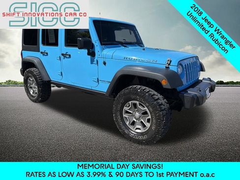Used 2018 Jeep Wrangler Unlimited Rubicon w/ Connectivity Group AWD/4WD image 9