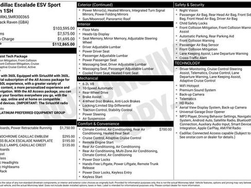 Used 2021 Cadillac Escalade ESV Sport Platinum RWD image 2
