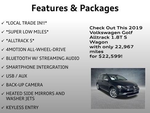 Used 2019 Volkswagen Golf Alltrack S image 4