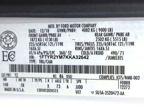 Used 2019 Ford Transit 250 148 Low Roof RWD image 39