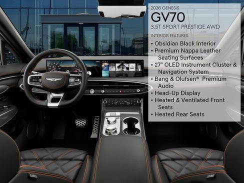 New 2026 Genesis GV70 3.5T Sport Prestige AWD/4WD image 15