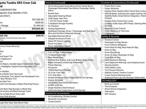 Used 2024 Toyota Tundra SR5 w/ SX Package image 31