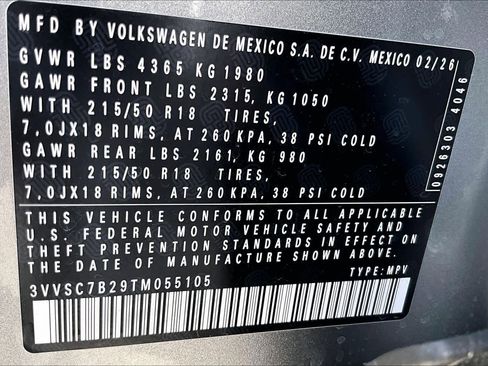 New 2026 Volkswagen Taos SE image 18