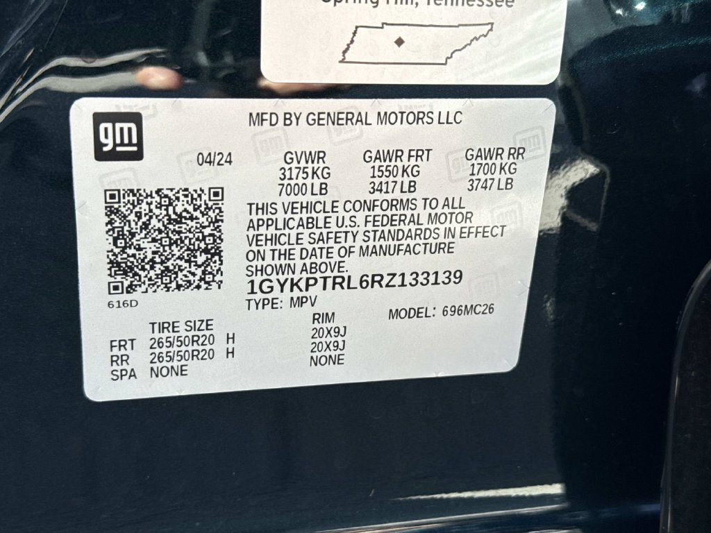 Certified 2024 Cadillac Lyriq Sport w/ LPO, Floor Liner Package AWD/4WD image 8