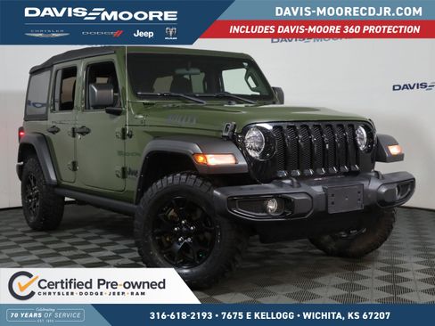 Used 2021 Jeep Wrangler Unlimited Sport image 1