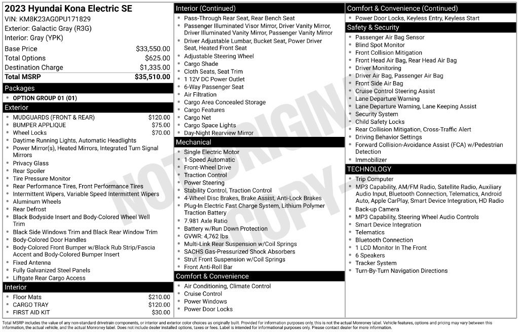 Certified 2023 Hyundai Kona SE FWD image 5