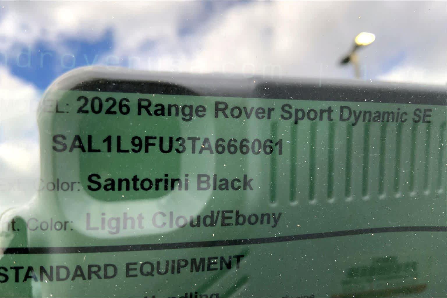 New 2026 Land Rover Range Rover Sport Dynamic SE AWD/4WD image 6