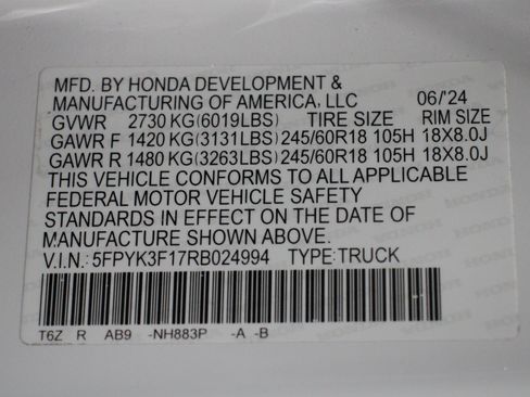 Used 2024 Honda Ridgeline Sport image 44