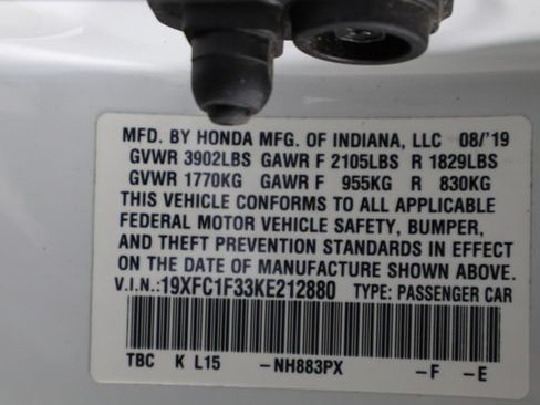 Used 2019 Honda Civic EX image 34