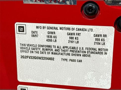 Used 1998 Pontiac Firebird Formula w/ Security Pkg image 30