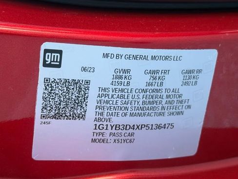 Certified 2023 Chevrolet Corvette Stingray Preferred Conv w/ Z51 Performance Package RWD image 28