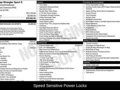 Used 2023 Jeep Wrangler Sport AWD/4WD image 8