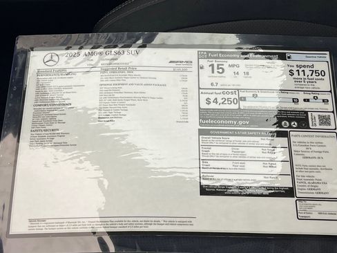 New 2025 Mercedes-Benz GLS 63 AMG AMG GLS 63 image 31