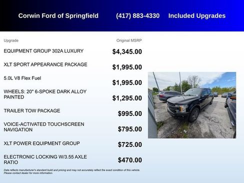 Used 2020 Ford F150 XLT w/ Equipment Group 302A Luxury image 5