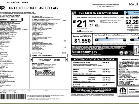 Used 2021 Jeep Grand Cherokee Laredo X RWD image 14