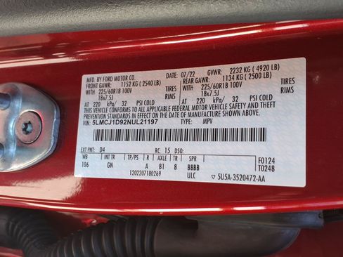 Certified 2022 Lincoln Corsair AWD w/ Equipment Group 101A image 32