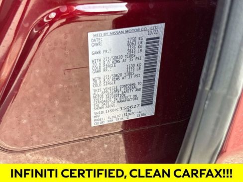 Certified 2023 INFINITI QX60 Luxe w/ Cargo Package image 29