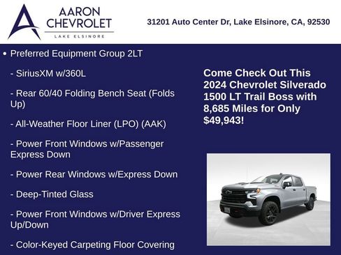 Used 2024 Chevrolet Silverado 1500 LT Trail Boss AWD/4WD image 5