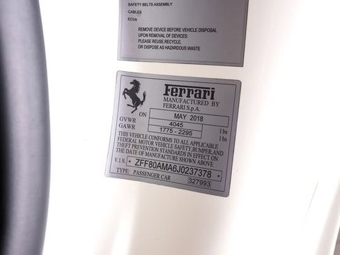 Certified 2018 Ferrari 488 Spider RWD image 68