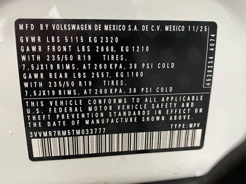 Certified 2026 Volkswagen Tiguan SE AWD/4WD image 30
