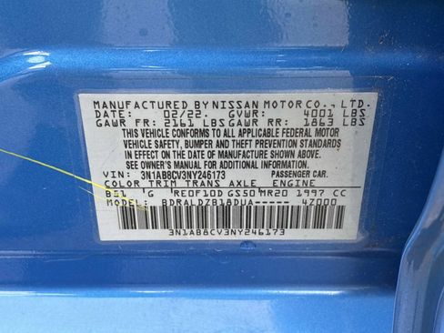 Used 2022 Nissan Sentra SV FWD image 37