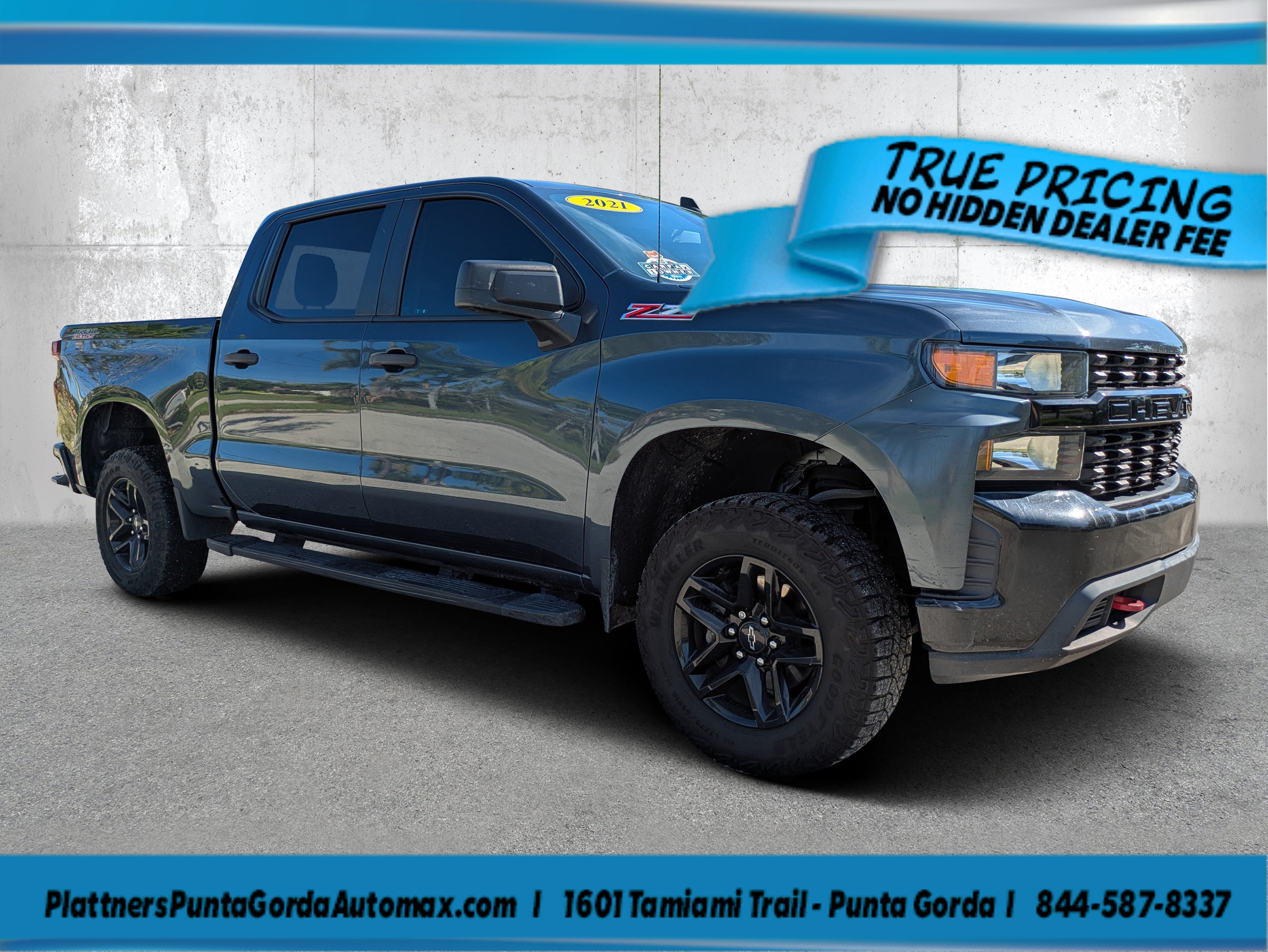 Used 2021 Chevrolet Silverado 1500 Custom Trail Boss AWD/4WD image 1