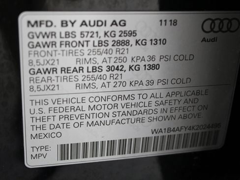 Used 2019 Audi SQ5 Premium Plus w/ Premium Plus Package image 89