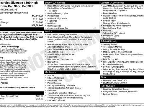 Used 2017 Chevrolet Silverado 1500 High Country AWD/4WD image 42