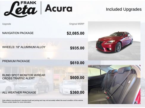 Used 2014 Lexus IS 250 AWD w/ Navigation Package image 6