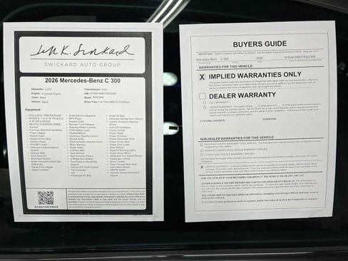 Certified 2026 Mercedes-Benz C 300 4MATIC Sedan image 45