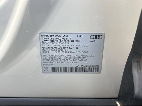 Used 2021 Audi e-tron Prestige w/ Prestige Package image 45