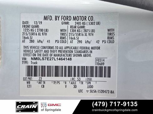 Used 2020 Ford Transit Connect XL FWD image 33