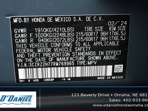 Used 2024 Honda HR-V EX-L image 45