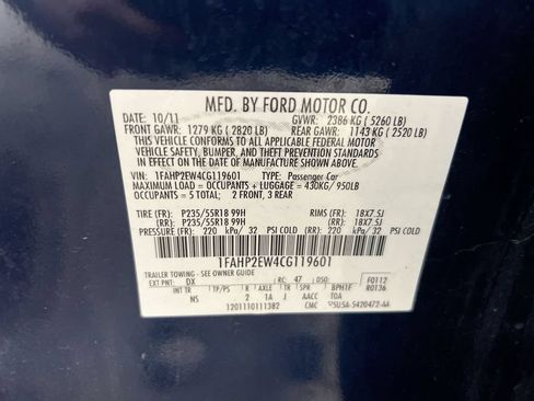 Used 2012 Ford Taurus SEL FWD image 26