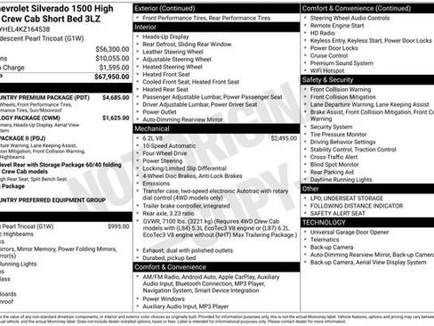 Used 2019 Chevrolet Silverado 1500 High Country w/ High Country Premium Package image 2