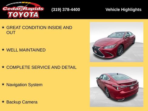 Used 2023 Lexus ES 350 w/ Premium Package FWD image 8