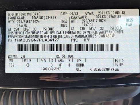 Certified 2023 Ford Escape Active image 36