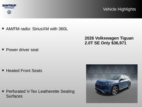 Used 2026 Volkswagen Tiguan SE AWD/4WD image 7