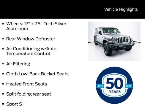Used 2021 Jeep Wrangler Unlimited Sport AWD/4WD image 16