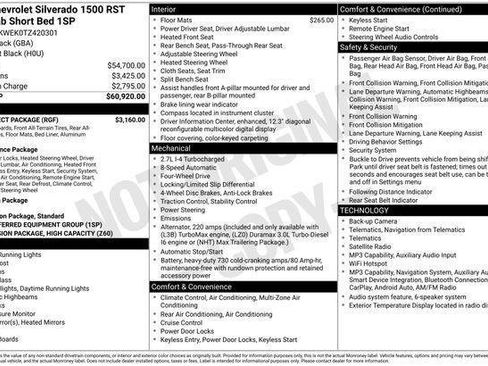New 2026 Chevrolet Silverado 1500 RST w/ RST Select Package AWD/4WD image 31