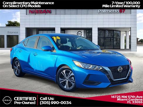 Certified 2020 Nissan Sentra SV image 1