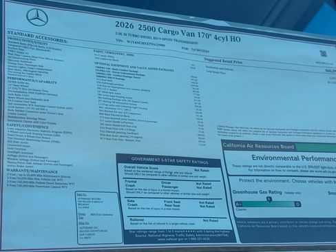 New 2026 Mercedes-Benz Sprinter 2500 image 28