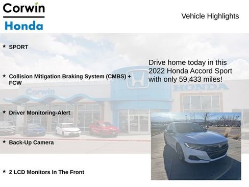 Used 2022 Honda Accord Sport image 6