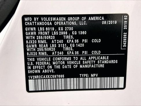 Used 2019 Volkswagen Atlas SEL Premium image 44