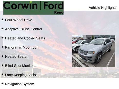 Used 2018 Jeep Grand Cherokee Summit w/ Platinum Series Group AWD/4WD image 8