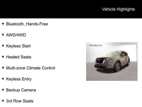 Used 2025 Nissan Pathfinder Platinum w/ Cargo Package AWD/4WD image 9