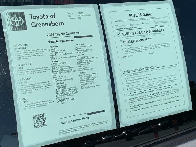 Used 2026 Toyota Camry SE FWD image 46
