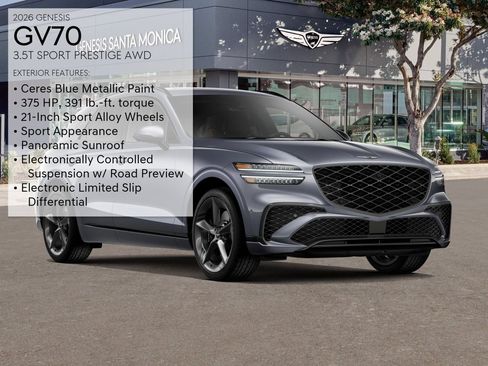 New 2026 Genesis GV70 3.5T Sport Prestige AWD/4WD image 3